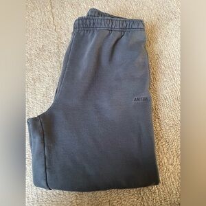 Aritzia Sweatfleece Mega Jogger in Almost Black